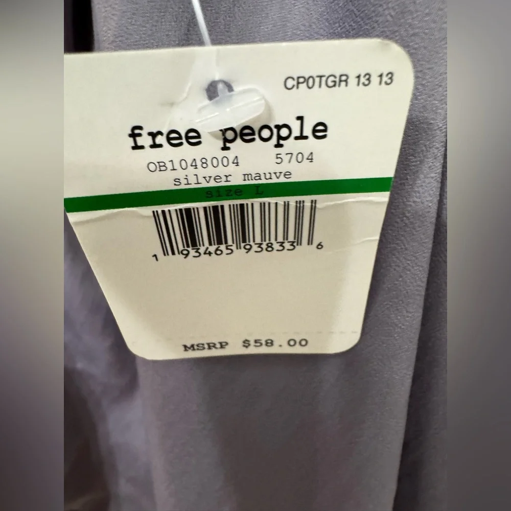 Free People Starlight Camisole Cami Misty Plum L - Picture 8 of 9